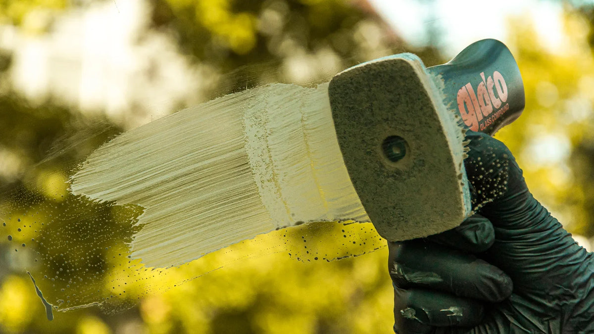 5 steps to prepare the windscreen for applying a Glaco coating