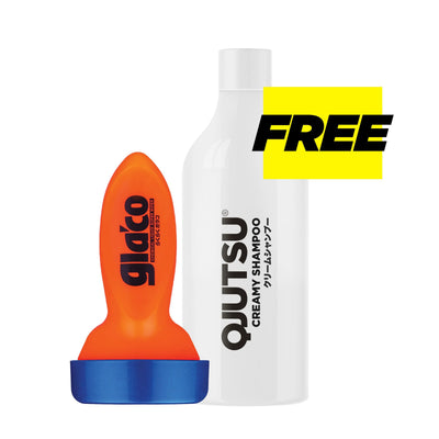 Glaco QAD + QJUTSU Creamy Shampoo, revolutionary glass coating and car shampoo
