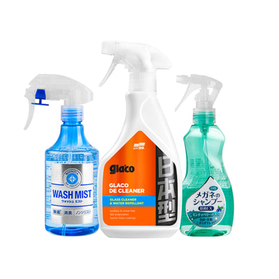 Soft99 Car and Glasses Set, car and glasses care products