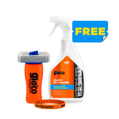 Glaco DX + Glaco De Cleaner 500ml + Wristband DRIVE SAFE
